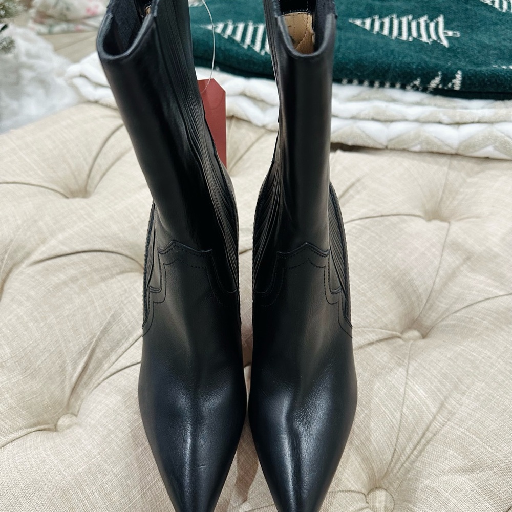 Christian Louboutin 85mm Santigag calf leather chelsea boots size 37.5 - Picture 4 of 11